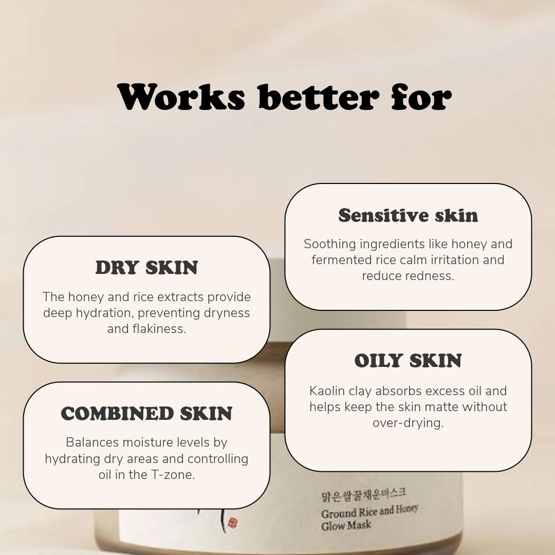 Beauty of Joseon Gorund Rice and Honey Glow Mask (150ml) 4 1924a1cd 8436 4fd2 b2c7 e9d02ee16495