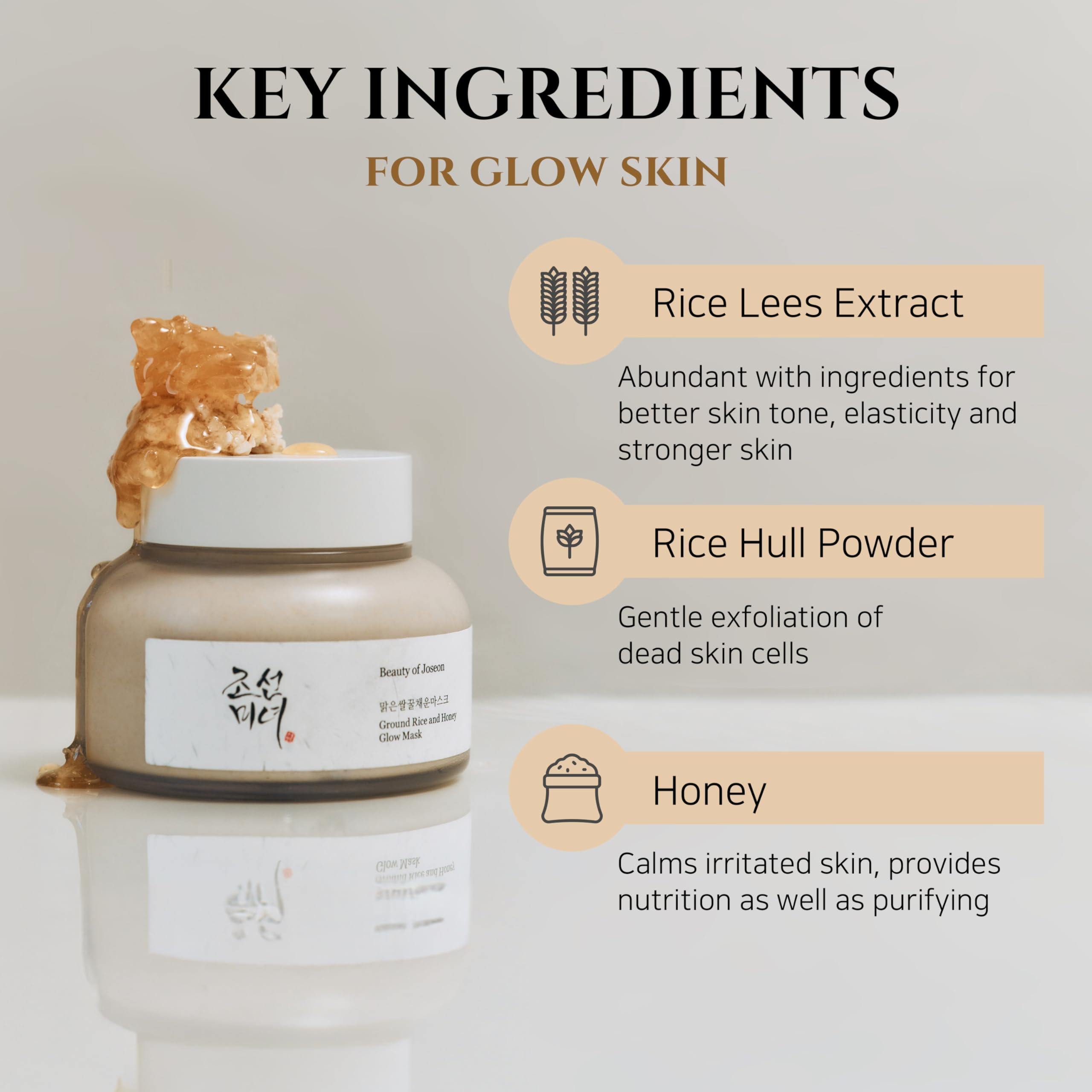 Beauty of Joseon Gorund Rice and Honey Glow Mask (150ml) 3 71AQz2adXTL