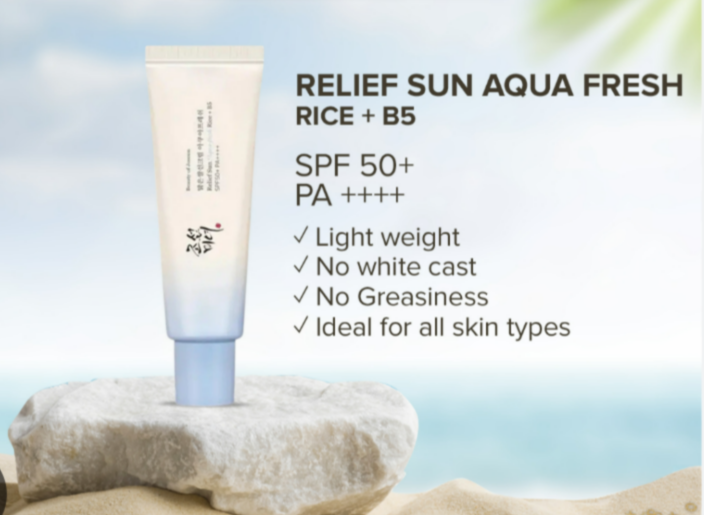 Beauty of Joseon Sun Aqua-Fresh:Rice + B5 (SPF 50+PA++++) (50ml) 4 aqua4